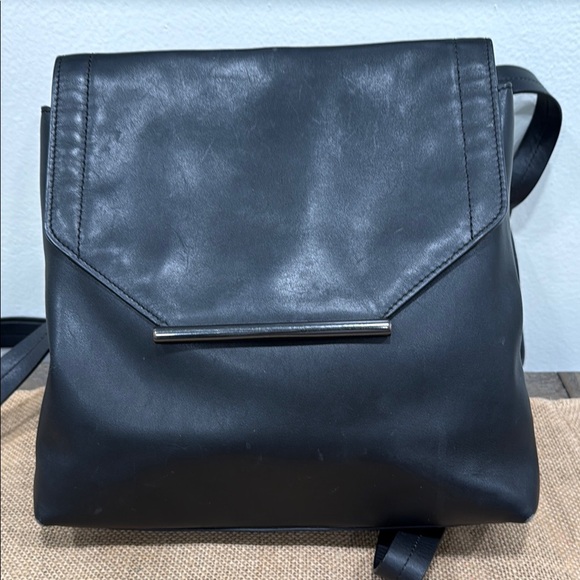 Halston Heritage | Bags | Halston Heritage Black Leather Backpack ...